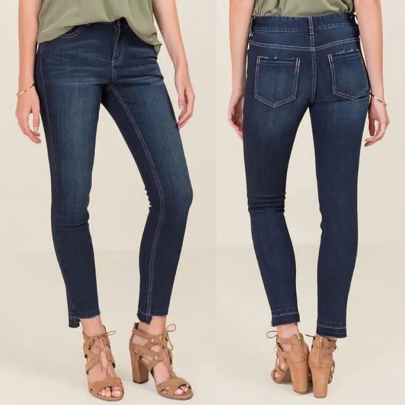 Francescas Harper Step Release Hem Jeans Denim Super Stretch - Picture 1 of 10